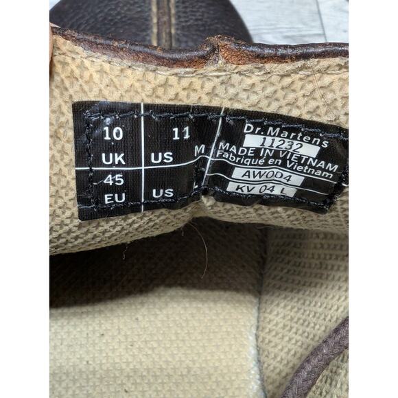 Dr Martens Docs Mens 11 US Brown Leather Split Toe Lace Up Casual Oxford 11232 - Picture 9 of 9